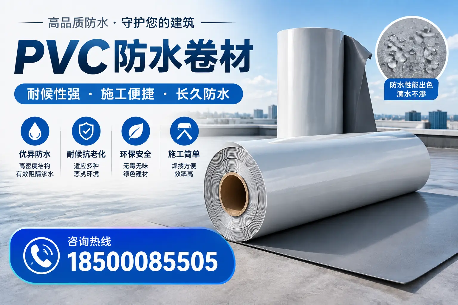 pvc防水卷材在鹤壁的行业应用前景分析